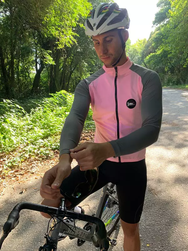 Manga larga jersey indubike de ciclismo puños elastizados