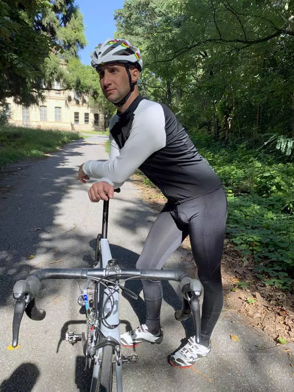 Calza larga piernas invierno malliot de ciclismo , calza termica con tiradores